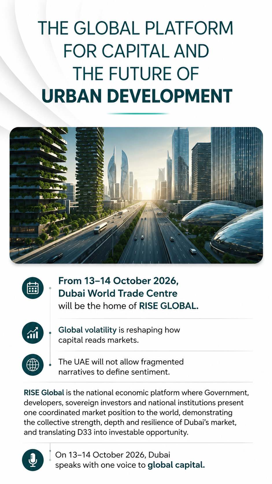 RiSE:Global Real Estate Investment Summit & Expo 13-14 жовтня 2026 .Дубай